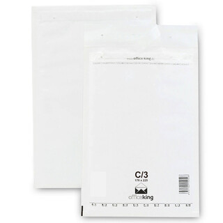 100 C3 Luftpolstertaschen Weiss 170 x 225 mm (DIN A5) - officeking