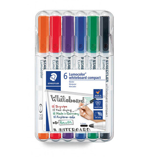 Staedtler Whiteboardmarker lumocolor 341 WP6, 6 Stück Box Compact