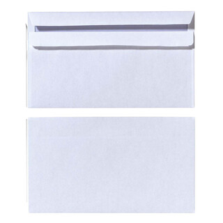 Herlitz Briefumschlag DIN lang Weiß mit Innendruck 100 Stück ohne Fenster