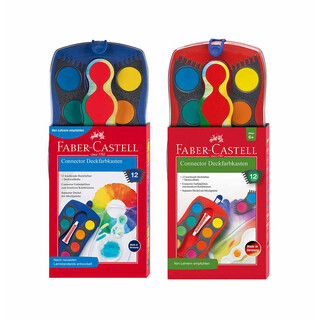 Faber-Castell Farbkasten Connector 12 Farben inkl. Deckweiß
