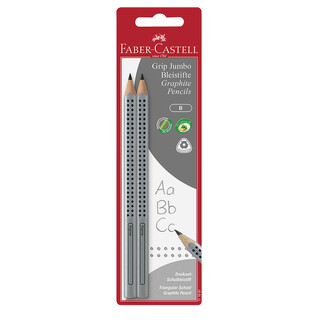 Faber-Castell Farbstifte Radierer Jumbo Grip Bleistifte - 2er Bleistifte Jumbo Grip
