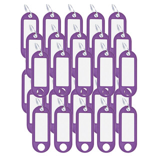 Wedo Schlüsselanhänger aus Kunststoff mit Ring Violett 30 Anhänger