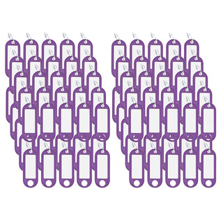 Wedo Schlüsselanhänger aus Kunststoff mit Ring Violett 100 Anhänger