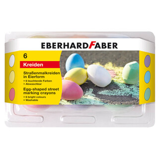 Eberhard Faber Straßenmalkreide - 6er Straßenmalkreide Eier