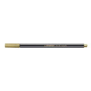 Premium Metallic-Filzstift - STABILO Pen 68 metallic - 2er Pack Gold Silber