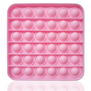 Fidget Toy Push Pop Bubble - Anti Stress Spielzeug - Viereck Rosa