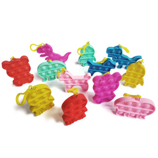 Fidget Toy Push Pop Bubble Keychain Schüsselanhänger Anti Stress Spielzeug 
