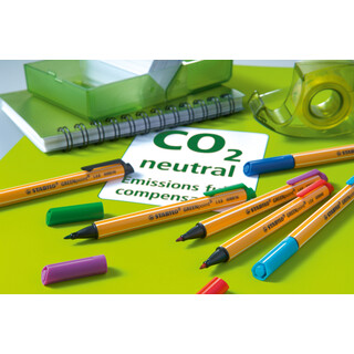 Umweltfreundlicher Filzschreiber - STABILO GREENpoint - 6er Pack - mit 6 verschiedenen Farben