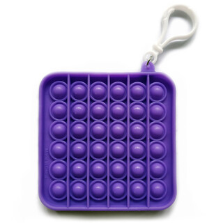 Fidget Toys Push Pop Schlüsselanhänger - Antistressspielzeug Viereck Lila