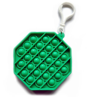Fidget Toys Push Pop Schlüsselanhänger - Antistressspielzeug Achteck Grün