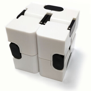 Infinity Cube Fidget Toy Magic Würfel zum Stress abbauen Weiß 1 Würfel