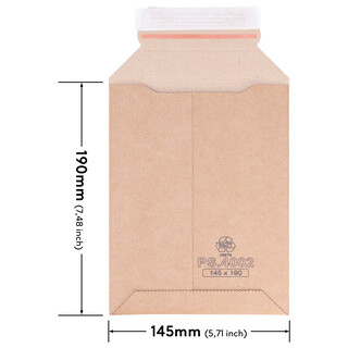 200 Wellpappversandtaschen 145 x 190 mm f�r A6 Kartonversandtasche Versandtasche Pappe selbstklebend