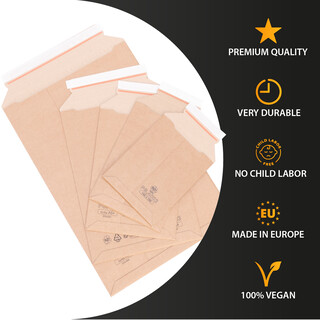 800 Wellpappversandtaschen 250 x 353 mm f�r A4 Kartonversandtasche Versandtasche Pappe selbstklebend