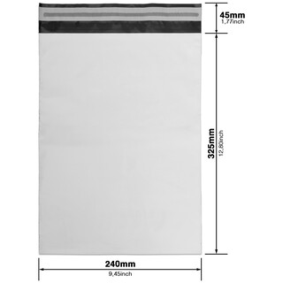 100 Versandt�ten Coex Versandbeutel f�r Kleidung Versandtaschen 240 x 325 mm [50my]