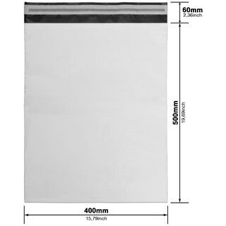 500 Versandt�ten Coex Versandbeutel f�r Kleidung Versandtaschen 400 x 500 mm [60my]