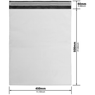 500 Versandt�ten Coex Versandbeutel f�r Kleidung Versandtaschen 450 x 550 mm [60my]