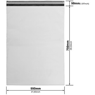 200 Versandt�ten Coex Versandbeutel f�r Kleidung Versandtaschen 550 x 750 mm [60my]