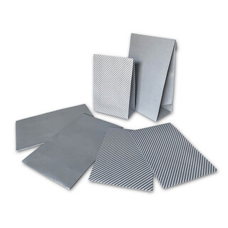 PODARI 6 Papiert�ten Silber Geschenkt�ten - 2 Gr��en | 12,5 x 19 cm & 10,5 x 15 cm | Geschenkverpackung