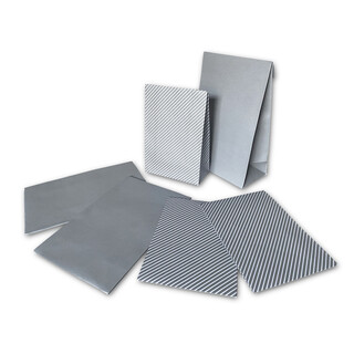 PODARI 30 Papiert�ten Silber Geschenkt�ten - 2 Gr��en | 12,5 x 19 cm & 10,5 x 15 cm | Geschenkverpackung