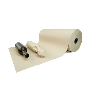 Schrenzpapier auf Rolle | 80 g/m² | 50 cm x 250 m 3 Rollen | Verpackungsmaterial Packpapier Füllmaterial