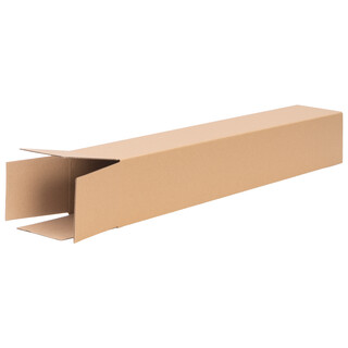 verpacking Versandh�lse 655 x 105 x 105 mm eckig Braun [Ausf�hrung & St�ckzahl w�hlbar] Versandkarton Faltkarton 100 St�ck