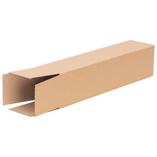 verpacking Versandh�lse 475 x 110 x 110 mm eckig Braun [Ausf�hrung & St�ckzahl w�hlbar] Versandkarton Faltkarton 100 St�ck