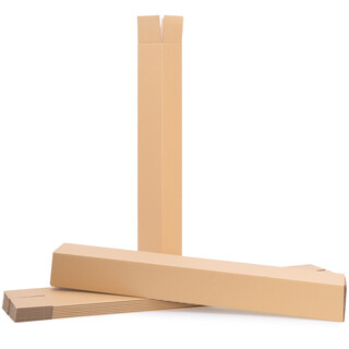 verpacking Versandh�lse 775 x 105 x 105 mm eckig Braun [Ausf�hrung & St�ckzahl w�hlbar] Versandkarton Faltkarton 50 St�ck