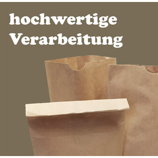 25 St�ck | Papiert�ten Braun 17 x 26 cm mit Kreuzboden Beutel Kraftpapier T�te Bodenbeutel