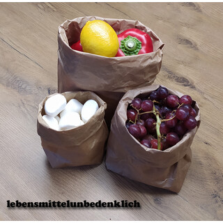50 St�ck | Papiert�ten Braun 23 x 37 cm mit Kreuzboden Beutel Kraftpapier T�te Bodenbeutel