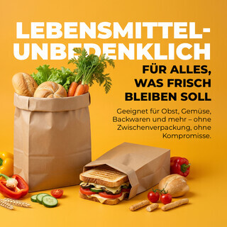 50 St�ck | Papiert�ten Braun 23 x 37 cm mit Kreuzboden Beutel Kraftpapier T�te Bodenbeutel