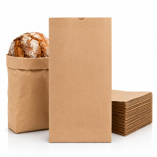 5000 St�ck | Papiert�ten Braun 23 x 37 cm mit Kreuzboden Beutel Kraftpapier T�te Bodenbeutel