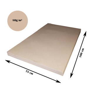 Schrenzpapier Bogen 75 x 100 cm Packpapier 1 kg 80 g/m�
