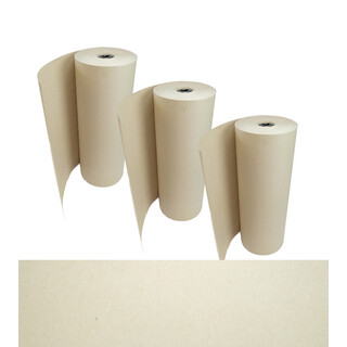 Schrenzpapier auf Rolle | 100 g/m² | 50 cm x 191 m 3 Rollen | Verpackungsmaterial Packpapier Füllmaterial