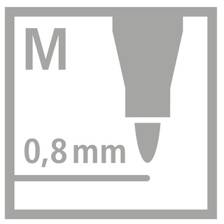 Filzschreiber - STABILO pointMax - 15er Pack - mit 15 verschiedenen Farben