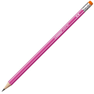 Sechskant-Schulbleistift Pink mit Radierer - STABILO pencil 160