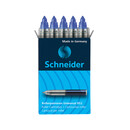 Schneider Tintenroller Patronen Blau, 5er Schachtel,...