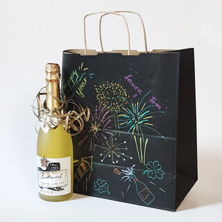Papiert�ten mit Kordel 24 x 18 x 8 cm - Papiertragetaschen Wei� - 3,5 Liter