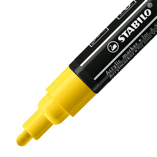 Acrylmarker - STABILO FREE Acrylic - T300 Rundspitze 2-3mm - Vibrant - 5er Pack - mit 5 verschiedenen Farben