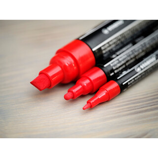 Acrylmarker - STABILO FREE Acrylic - 3er Pack - je 1x T100, T300, T800C - mit 3 verschiedenen Spitzen - schwarz