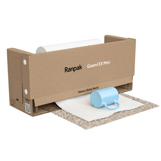 Ranpak Exbox Mini 50,8cm x 134m Wabenpapier mit Seidenpapiereinlage Einwegkarton-Spender