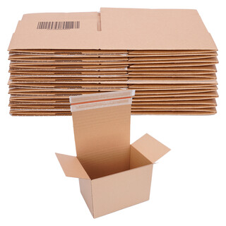 Automatik Karton - 20 Versandkartons mit selbstklebendem Deckel - Kartonagen 304 x 216 x 130-220 mm - VP50