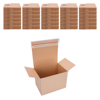 Automatik Karton - 300 Versandkartons mit selbstklebendem Deckel - Kartonagen 304 x 216 x 130-220 mm - VP50