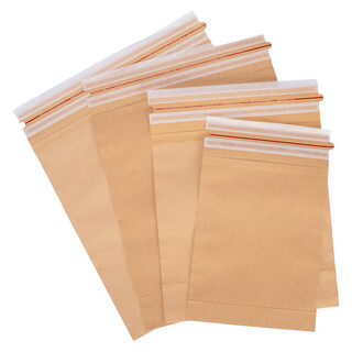 500 Versandbeutel aus Kraftpapier 120 g/m� wiederverschlie�bar 25 x 32 cm | Gr��e und St�ckzahl w�hlbar | Versandtasche Warensendung