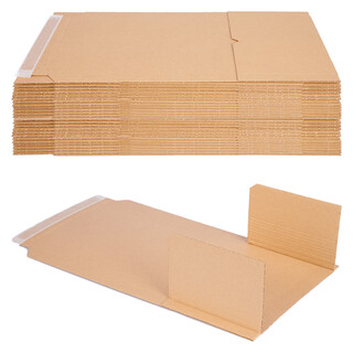 Buchverpackung 50 Stück selbstklebend, 217 x 155 x 10-50 mm, Universal Wickelverpackung