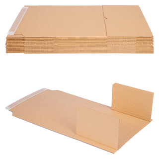 Buchverpackung 25 Stück selbstklebend, 245 x 165 x 20-70 mm, Universal Wickelverpackung