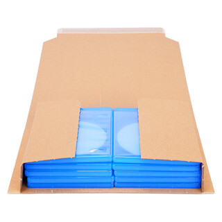 Buchverpackung 100 Stück selbstklebend, 280 x 205 x 20-70 mm, Universal Wickelverpackung