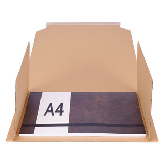 Buchverpackung 100 Stück selbstklebend für A4, 310 x 250 x 20-70 mm, Universal Wickelverpackung