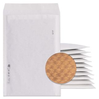 100 Papierpolsterversandtaschen 250 x 350 mm Wei� Versandtaschen mit Papierpolster