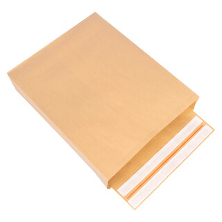 1000 Faltentaschen 450x350x80 mm mit Klotzboden, doppelte Haftklebung und Aufrei�faden Versandtasche