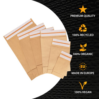 100 Faltentaschen 450x350x120 mm mit Klotzboden, doppelte Haftklebung und Aufrei�faden Versandtasche